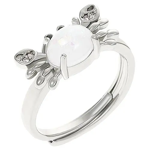 Produktbild: LIFKOME Krabbenring Halloween-ringe Verlobungsringe Ringe Für Jugendliche Mädchen Modering Bandringe Für Damen Ästhetische Ringe Ringschmuck Edelsteinringe Ringe Für Frauen Legierung