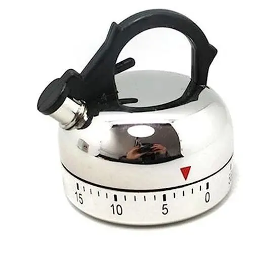 Produktbild: LIFKOME Mechanischer Timer Küche Wasserkocher-Design Backerinnerung Haushaltsküche Kochzeit-Manager Ohne Batterie Dekoration Studentenwohnheim