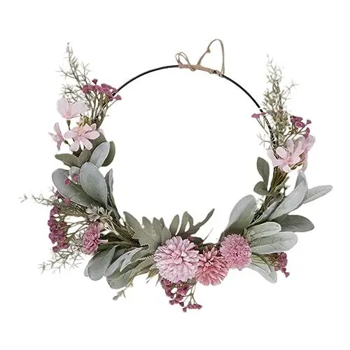 Produktbild: LIFKOME Realistische Gefälschte Blume Girlande Künstliche Kranz Für Tür Hochzeit Decor Home Decor