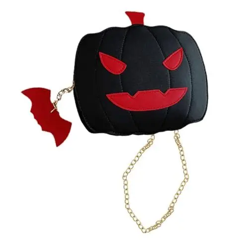Produktbild: LIFKOME Halloween Kürbis Geldbörse Schultertasche Lady Crossbody Tasche Für Frauen Aufbewahrungsfach
