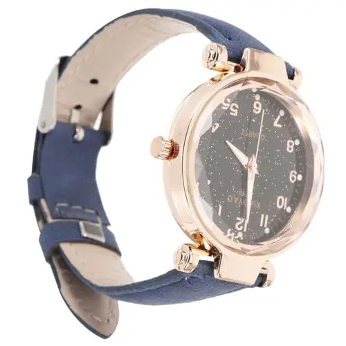 Produktbild: LIFKOME Leuchtende Damen uhr Mädchenuhren Strass Uhr betrachten frauen uhren Diamantuhr retro uhr damenarmbanduhren armbanduhren für damen frauen quarzuhr Modeuhr Rostfreier Stahl Violett