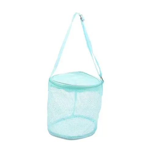 Produktbild: LIFKOME Muschel-aufbewahrung Tasche Strand Faltbare Einkaufstasche Kinder-Einkaufstasche Tasche Für Schwimmzubehör Shell-aufbewahrungstaschen Sandspielzeug Muschel-Aufbewahrungstasche PVC