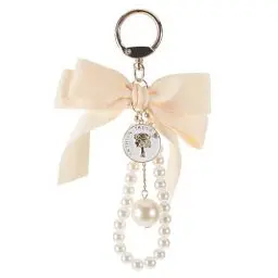 Produktbild: LIFKOME Quasten-Schleifen-Schlüsselanhänger Perlen-Auto-Schlüsselanhänger Süßer Charm-Anhänger Modischer Taschenanhänger Damen-Geldbörsen-Anhänger Charms Für Schlüssel Geldbörse