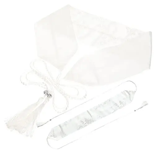 Produktbild: LIFKOME Retro Hanfu Gürtel Mit Quasten Und Für Damen Traditioneller Breiter Taillengürtel Für Chinesische Kleidung Für Festliche Anlässe Und Besondere Veranstaltungen