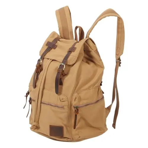 Produktbild: LIFKOME Lässiger Canvas-Rucksack Für Männer Und Frauen Unisex Schultasche Reiserucksack Mit Großer Kapazität Canvas-büchertaschen