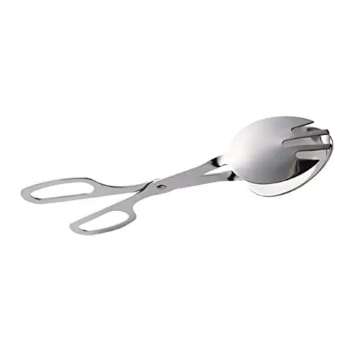 Produktbild: LIFKOME Küchenzange Aus Metall Für Servieren Von Speisen Salatmixen Und Grillen Im Freien Ergonomische Griff Für Komfortable Handhabung