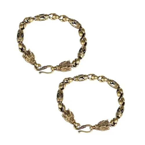 Produktbild: LIFKOME Satz Wasserhahn Armband Drachen Armreif Wikinger-armband Gothic-armband Wickelarmband Mit Drachen Armband Mit Sternzeichen Drache Feng-shui-armband Retro-armreif Golden Messing