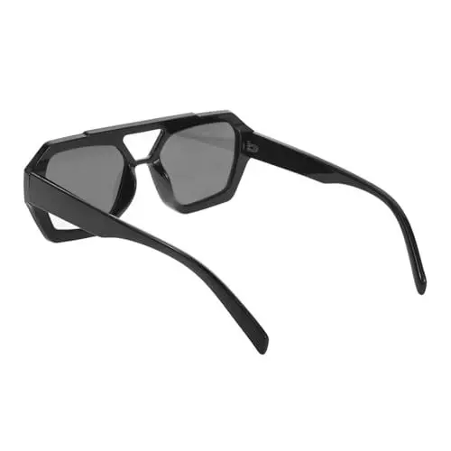 Produktbild: LIFKOME Trendy Herren Designer Sonnenbrille Sechseckige Mode Leichte Geometrische Brille Für Aktivitäten
