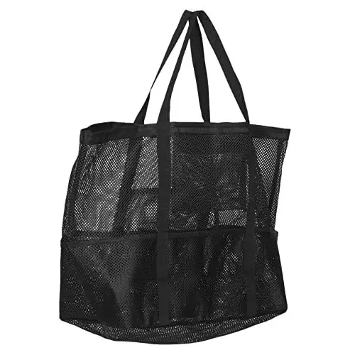 Produktbild: LIFKOME Große Strandtasche Für Damen Netzstoff Mit Reißverschlusstasche Zum Schwimmen Strand Outdoor Aufbewahrung Urlaub