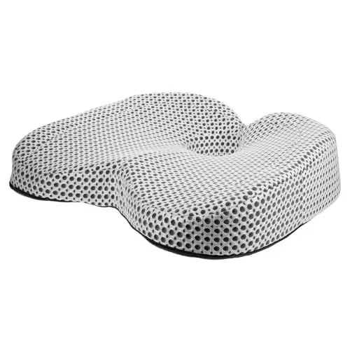 Produktbild: LIFKOME Autositzkissen Memory Foam für Büroangestellte Atmungsaktives Mesh-baumwollmaterial