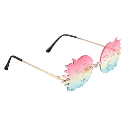 Produktbild: LIFKOME Stylische Sonnenbrille Für Damen Kreative Randlose Fashion-sonnenbrille Für Fotoshootings Shopping Und Langlebig Und Leicht
