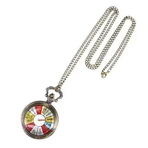 Produktbild: LIFKOME Taschenuhr Schmuckhalskette Chronographenuhren Für Herren Retro-uhr Mann Halskette Quarz Halskette Paar Halsketten Halskette Mit Anhänger Quarzuhr Spiegelmaterial: Quarzglasspiegel