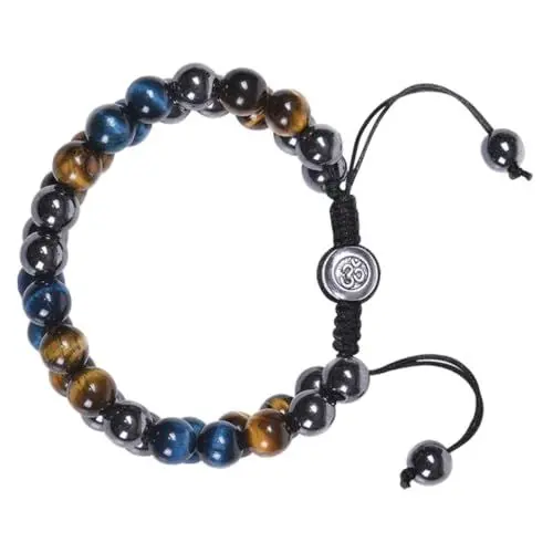 Produktbild: LIFKOME Tiger-eye Armband Für Und Verstellbares Handgelenk-armband Natürlichem Tigerauge Für Yoga Und Meditation Perlen Stilvolles Accessoire Für