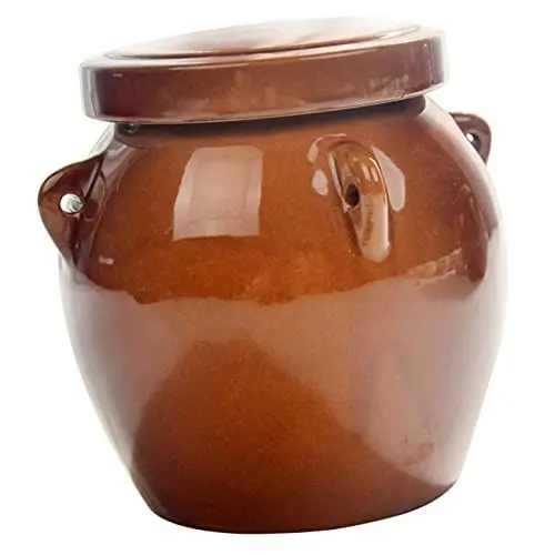 Produktbild: LIFKOME Keramik-sauerkraut-glas Essiggurkendose Versiegelter Deckel Für Die Aufbewahrung Von Getrockneten Lebensmitteln in Der Küche