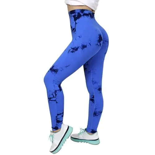 Produktbild: LIFKOME Yoga-Hose fitness leggings yogapants Atmungsaktive Yogahose radhosen Fitness-Leggings Yogahosen für Damen Sportstrumpfhosen frauen yoga hose nahtlos Jogginghose Fräulein 90% Nylon
