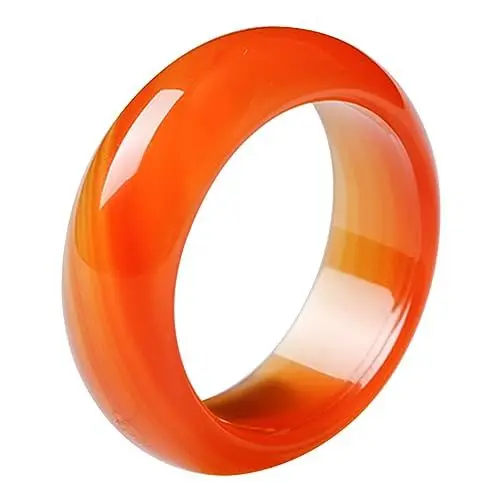 Produktbild: TOGEVAL Roter Karneol-kristallring Modeschmuck Für Frauen Aussehen Robustes Material