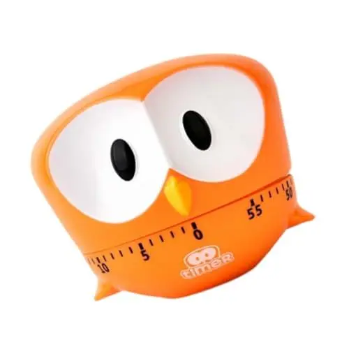 Produktbild: LIFKOME Geformter Küchentimer Orangefarbener Countdown-Timer Zum Kochen Backen Eier Pfannkuchen Kekse
