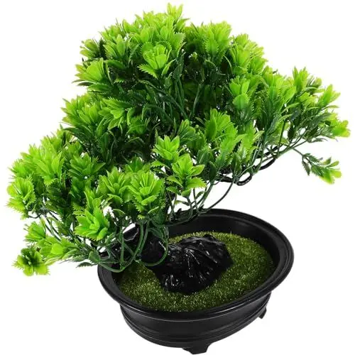 Produktbild: LIFKOME künstliche Topfpflanze künstliche Pflanzen mit Topf Fake Potted Plant künstliche weihnachtsbäume Artificial Christmas Tree Kunstpflanzen drinnen Badezimmerdekorationen Mini