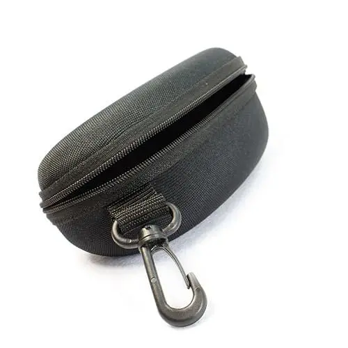 Produktbild: LIFKOME Sonnenbrillenetui Box Tragbare Brillenaufbewahrung Karabiner Schwarz Kratzfest