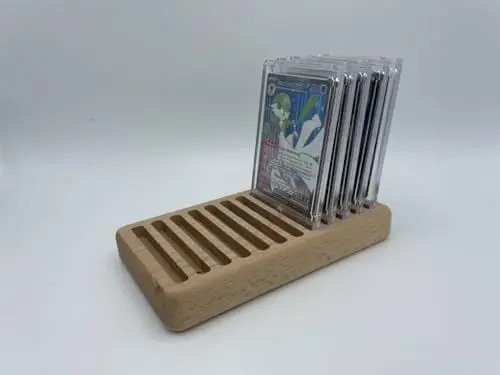 Produktbild: LiftWood Kartenständer für 12 Sammelkarten im Magnetic Card Holder - Trading Card Games TCG