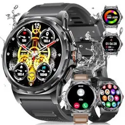 Produktbild: LIGE Militär Smartwatch Herren(3 Armbändern),1,43