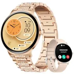 Produktbild: LIGE Smartwatch Damen mit Bluetooth-Anrufen, 1,43