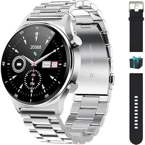Produktbild: LIGE Smartwatch Herren1.32 HD Display, Herzfrequenz Schlaf-Monitor,20 Sportmodi,IP67 Wasserdicht Smart Watch für Android iOS Schwarz