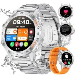 Produktbild: LIGE Smartwatch Herren mit Telefonfunktion,1.39' HD Touchscreen mit 100 Sportmodi Fitnessuhr mit Herzfrequenz Schlafmonitor SpO2 Schrittzähler, 5ATM Wasserdicht 400mAH
