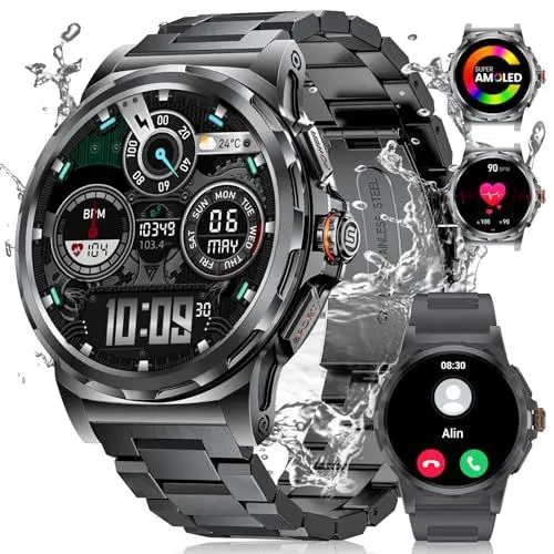 Produktbild: LIGE Smartwatch Herren mit Telefonfunktion 1.43