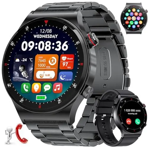 Produktbild: LIGE Smartwatch Herren mit Telefonfunktion, 1.43