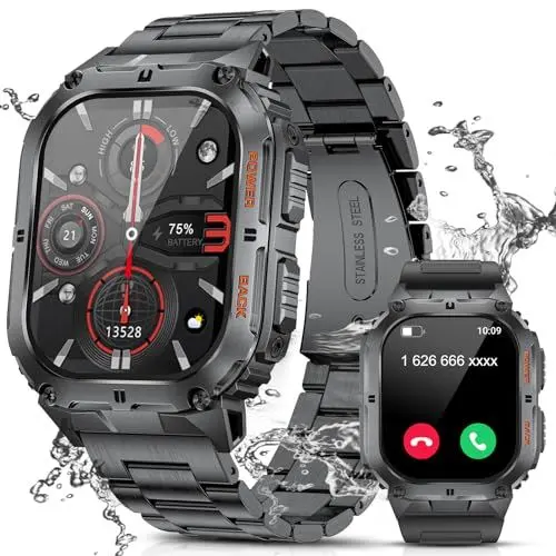 Produktbild: LIGE Smartwatch Herren mit Telefonfunktion, 1,95