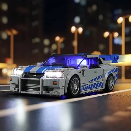 Produktbild: LIGHTAILING Led Licht für Lego- 76917 2-Fast-2 Furious Nissan Skyline GT-R (R34) – Beleuchtungsset Kompatibel Mit Lego Modell (Lego Bausteinen Modell Nicht enthalten)