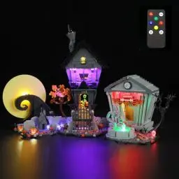 Produktbild: LIGHTAILING Licht-Set Für Lego- 21351 Tim Burtons Disney Film Nightmare Before Christmas - Led-Beleuchtungsset Kompatibel Mit Lego Bausteinen Modell：Fernbedienungsversion - Modell Set Nicht Enthalten