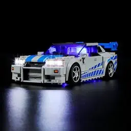 Produktbild: LIGHTAILING Licht-Set Für Lego- 76917 2-Fast-2-Furious – Nissan Skyline GT-R (R34) - Led-Beleuchtungsset Kompatibel Mit Lego Bausteinen Modell - Modell Set Nicht Enthalten