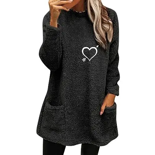 Produktbild: Womens Sale Damen Sweatshirt Langarm Pullover Für Zwei Personen Shirtkleid Damen Langarm Blaue Sweatshirt Jacke Damen Sexy Christmas Outfit Sales Clearance