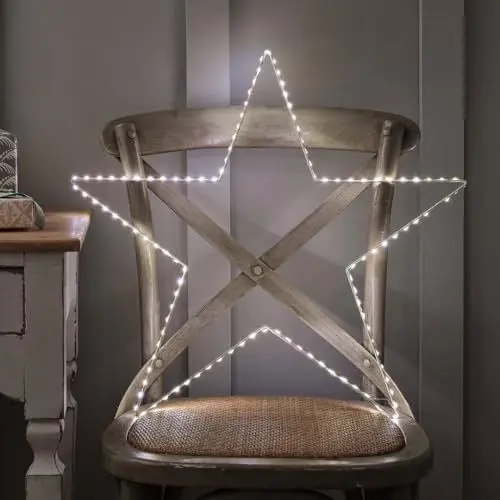 Produktbild: Lights4fun 3-in-1 Osby Stern mit Fernbedienung und Timer batteriebetrieben Leuchtsterne Kinderzimmer 60cm Stern Fenster Beleuchtet LED Stern Fenster