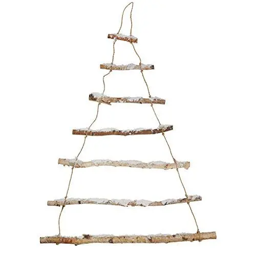 Produktbild: Lights4fun Birkenzweig Baum Holz Wanddeko warmweiß Birkenbaum Weihnachtsdeko Wand Weihnachtsbaum Alternative