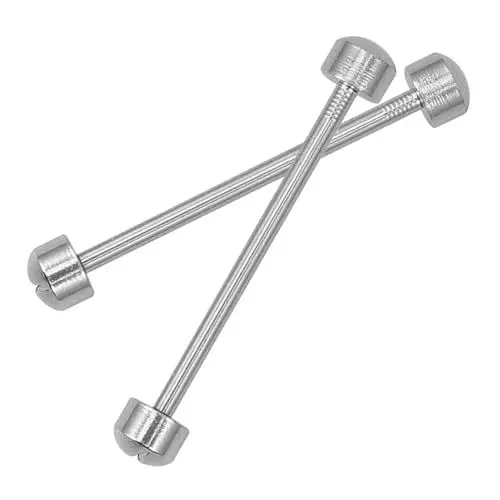 Produktbild: LIGIGWASH 2 Stück Plattestange Mit Einer Schraube Schnalle Uhrarmbandstange Verschrauben Schraubenstangen Beobachten Uhrband Schraube Uhrmacherei Verbinden Uhr Rohrschraube Uhrbandschraube