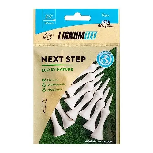 Produktbild: LIGNUM 57MM NXT Step Ecoline Tees 12PK Biologisch abbaubares Golf Tee