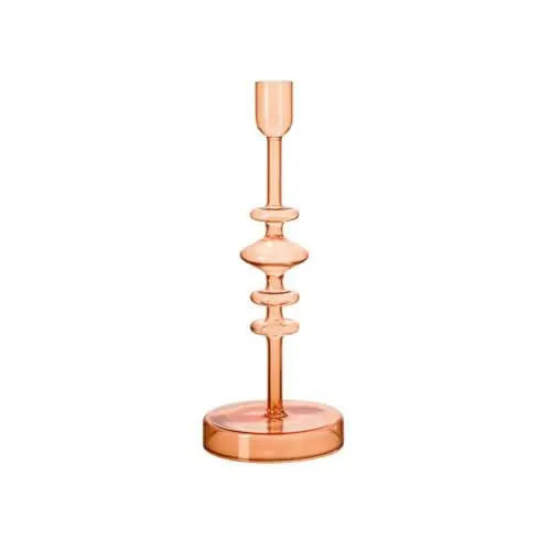 Produktbild: like. by Villeroy & Boch - Like Home Kerzenständer in orange, 9x9x24 cm, Borosilikat-Glas