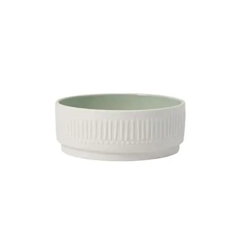Produktbild: like. by Villeroy und Boch it's my home Pflanzschale Blossom mineral, großzügig gestaltetes Gefäß zum Bepflanzen, Premium Porzellan, grün, weiß