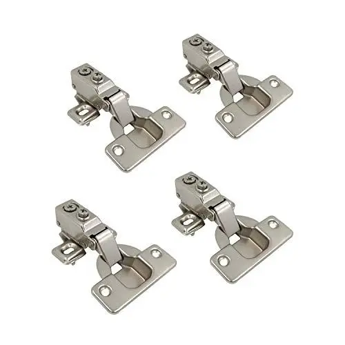 Produktbild: LIKERAINY 95 Grad Eckanschlag Rahmen Scharnier 35mm mit Dämpfung Mini-Scharnier für Schranktür Kurzes Scharniere für Küchenschrank Kleiderschrank Möbel 4 Stück