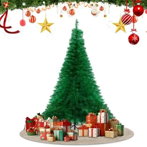 Produktbild: Likorlove Weihnachtsbaum 150cm PVC künstlich mit 300 Spitzen, Schnellaufbau Klappsystem, Schwer Entflammbar, Unechter Grün Tannenbaum inkl Christbaum Ständer