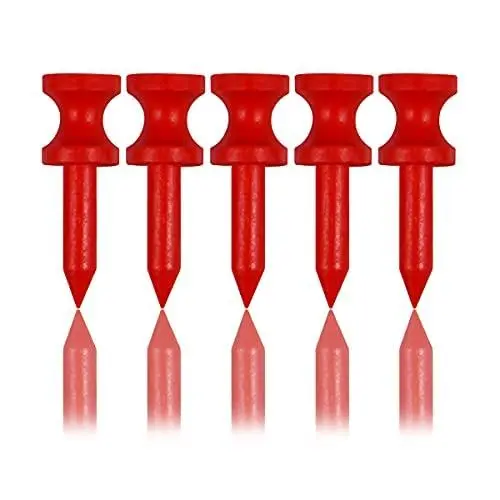 Produktbild: LIKOSO Golf Tees Holz 32MM 100 Stück Aus Bambus Biologisch Abbaubare langlebigere Rot