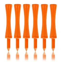 Produktbild: LIKOSO Golf Tees Holz 70MM 100 Stück Aus Bambus Biologisch Abbaubare Langlebigere Orange
