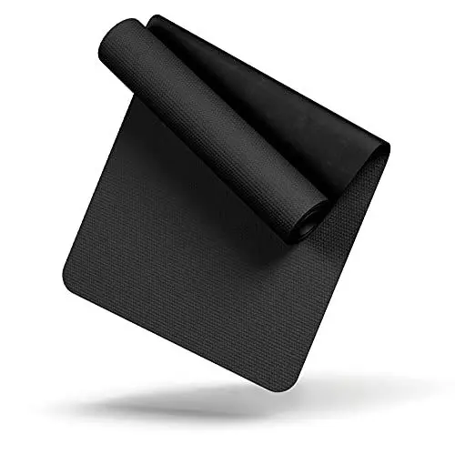 Produktbild: LILENO SPORTS Bodenschutzmatte (70x130 cm) - extra wiederstandsfähige Laufband Matte 8 mm Dicke - Fitness Unterlegmatte für Crosstrainer, Rollentrainer und andere Fitnessgeräte - auch für Yoga