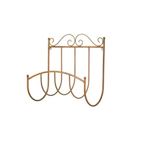Produktbild: Lilienburg Wand-Schlauchhalter Rost braun stabiles Metall Gartenschlauchhalter Nostalgie Design antik wetterfest extrem robust und langlebig Metall (Rost)