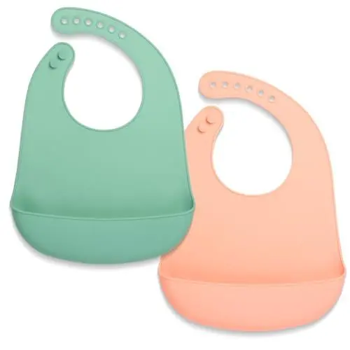 Produktbild: Lilly Moon Lätzchen Baby - Lätzchen mit Auffangschale - Bib - Baby Lätzchen Silikon - Lätzchen Baby - Babylätzchen