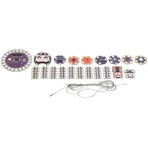 Produktbild: Lilypad-Kit, Leitfähiges PCB-Nähfaden-Kit, Elektronisches Starter-Kit, Entdecken Sie Elektronisches Nähen und Elektronische Textilien,Andere elektronische Komponenten