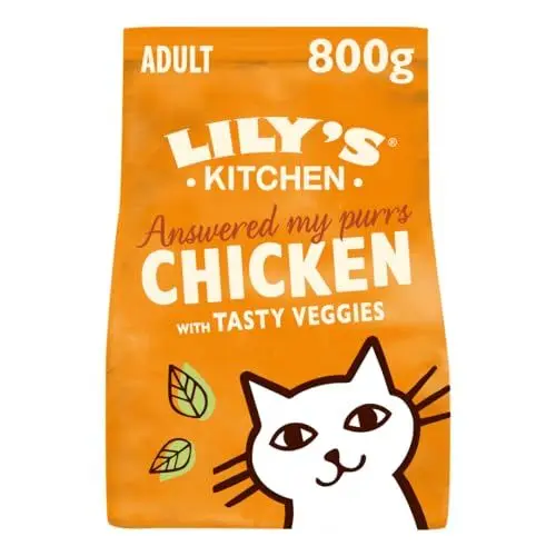 Produktbild: Lily's Kitchen Mit natürlichen Zutaten hergestellt Trockenfutter für ausgewachsene Hunde Katzenfutter Ofenhähnchen mit Gemüse Getreidefreie Rezeptur 4 x 800g
